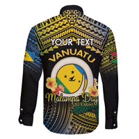 Personalised Malampa Day Family Matching Mermaid Dress and Hawaiian Shirt Vanuatu Provinces Polynesian Pattern