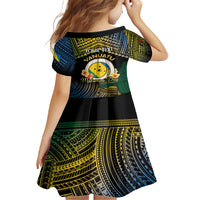 Personalised Malampa Day Family Matching Tank Maxi Dress and Hawaiian Shirt Vanuatu Provinces Polynesian Pattern