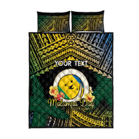Personalised Malampa Day Quilt Bed Set Vanuatu Provinces Polynesian Pattern