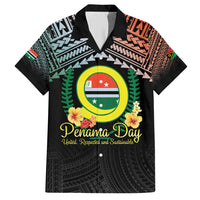 Personalised Penama Day Family Matching Off Shoulder Short Dress and Hawaiian Shirt Vanuatu Provinces Polynesian Pattern