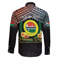 Personalised Penama Day Family Matching Summer Maxi Dress and Hawaiian Shirt Vanuatu Provinces Polynesian Pattern