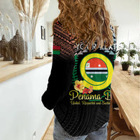 Personalised Penama Day Women Casual Shirt Vanuatu Provinces Polynesian Pattern