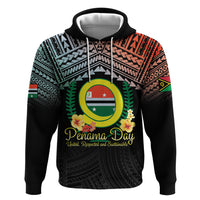 Personalised Penama Day Zip Hoodie Vanuatu Provinces Polynesian Pattern