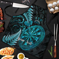 Personalised New Zealand Darts Apron Happiness Is A Tight Threesome Maori Paua Shell LT14 Turquoise - Polynesian Pride