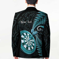 Personalised New Zealand Darts Blazer Happiness Is A Tight Threesome Maori Paua Shell LT14 - Polynesian Pride
