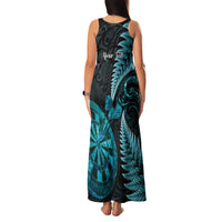 Personalised New Zealand Darts Family Matching Tank Maxi Dress and Hawaiian Shirt Happiness Is A Tight Threesome Maori Paua Shell LT14 - Polynesian Pride