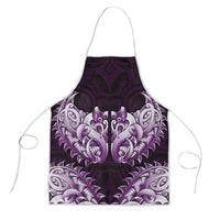 New Zealand Ta Moko Apron Aotearoa Maori Chest Tattoo Purple