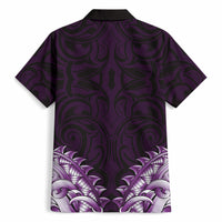 New Zealand Ta Moko Hawaiian Shirt Aotearoa Maori Chest Tattoo Purple LT14 - Polynesian Pride
