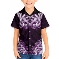 New Zealand Ta Moko Hawaiian Shirt Aotearoa Maori Chest Tattoo Purple LT14 - Polynesian Pride