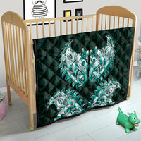 New Zealand Ta Moko Quilt Aotearoa Maori Chest Tattoo Turquoise