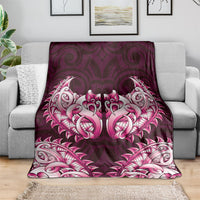 New Zealand Ta Moko Blanket Aotearoa Maori Chest Tattoo Pink