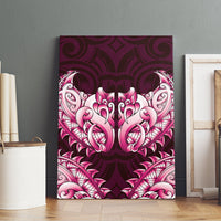 New Zealand Ta Moko Canvas Wall Art Aotearoa Maori Chest Tattoo Pink