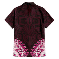 New Zealand Ta Moko Hawaiian Shirt Aotearoa Maori Chest Tattoo Pink LT14 - Polynesian Pride