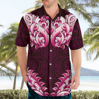New Zealand Ta Moko Hawaiian Shirt Aotearoa Maori Chest Tattoo Pink LT14 - Polynesian Pride