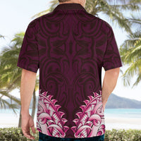 New Zealand Ta Moko Hawaiian Shirt Aotearoa Maori Chest Tattoo Pink LT14 - Polynesian Pride