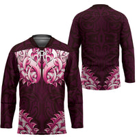 New Zealand Ta Moko Hockey Jersey Aotearoa Maori Chest Tattoo Pink