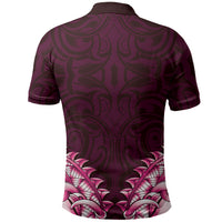 New Zealand Ta Moko Polo Shirt Aotearoa Maori Chest Tattoo Pink LT14 - Polynesian Pride