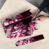 New Zealand Ta Moko Umbrella Aotearoa Maori Chest Tattoo Pink