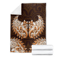 New Zealand Ta Moko Blanket Aotearoa Maori Chest Tattoo Orange