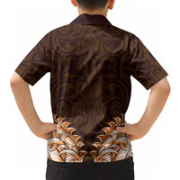 New Zealand Ta Moko Hawaiian Shirt Aotearoa Maori Chest Tattoo Orange LT14 - Polynesian Pride