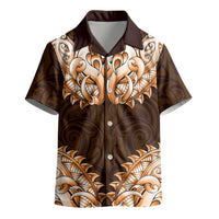 New Zealand Ta Moko Kid Hawaiian Shirt Aotearoa Maori Chest Tattoo Orange LT14 - Polynesian Pride
