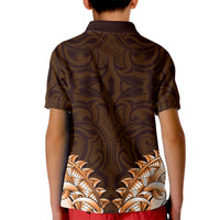 New Zealand Ta Moko Kid Polo Shirt Aotearoa Maori Chest Tattoo Orange