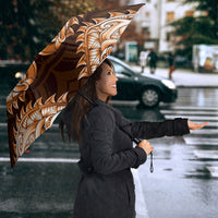 New Zealand Ta Moko Umbrella Aotearoa Maori Chest Tattoo Orange