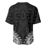 New Zealand Ta Moko Baseball Jersey Aotearoa Maori Chest Tattoo Black