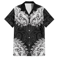 New Zealand Ta Moko Hawaiian Shirt Aotearoa Maori Chest Tattoo Black