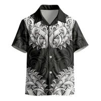 New Zealand Ta Moko Kid Hawaiian Shirt Aotearoa Maori Chest Tattoo Black LT14 - Polynesian Pride