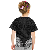 New Zealand Ta Moko Kid T Shirt Aotearoa Maori Chest Tattoo Black