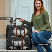 New Zealand Ta Moko Travel Bag Aotearoa Maori Chest Tattoo Black