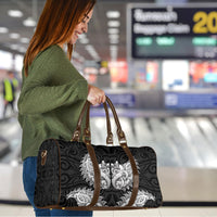 New Zealand Ta Moko Travel Bag Aotearoa Maori Chest Tattoo Black