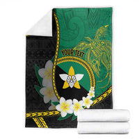 Personalised PNG Enga Provins Blanket Papua New Guinea Plumeria Melanesian Pattern LT14 - Polynesian Pride