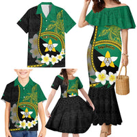 Personalised PNG Enga Provins Family Matching Mermaid Dress and Hawaiian Shirt Papua New Guinea Plumeria Melanesian Pattern LT14 - Polynesian Pride