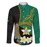 Personalised PNG Enga Provins Family Matching Short Sleeve Bodycon Dress and Hawaiian Shirt Papua New Guinea Plumeria Melanesian Pattern LT14 Dad's Shirt - Long Sleeve Black - Polynesian Pride