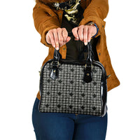 Eleele Hawaii Iwa Bird Palaka Motifs Shoulder Handbag LT14 One Size Black - Polynesian Pride