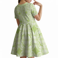 Omaomao Hawaii Iwa Bird Palaka Motifs Kid Short Sleeve Dress LT14 - Polynesian Pride