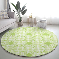 Omaomao Hawaii Iwa Bird Palaka Motifs Round Carpet LT14 - Polynesian Pride