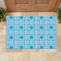 Polu Hawaii Iwa Bird Palaka Motifs Rubber Doormat LT14 Blue - Polynesian Pride