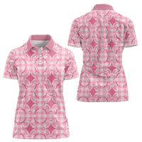 Alaka Hawaii Iwa Bird Palaka Motifs Women Polo Shirt LT14 - Polynesian Pride