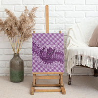 Poni Hawaii Cowboy Palaka Motifs Personalised Canvas Wall Art Paniolo Festival Puakenikeni Lei LT14 - Polynesian Pride