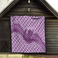 Poni Hawaii Cowboy Palaka Motifs Personalised Quilt Paniolo Festival Puakenikeni Lei LT14 - Polynesian Pride