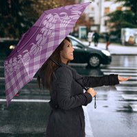 Poni Hawaii Cowboy Palaka Motifs Personalised Umbrella Paniolo Festival Puakenikeni Lei LT14 - Polynesian Pride