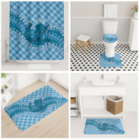 Polu Hawaii Cowboy Palaka Motifs Personalised Bathroom Set Paniolo Festival Puakenikeni Lei LT14 - Polynesian Pride