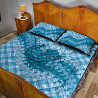 Polu Hawaii Cowboy Palaka Motifs Personalised Quilt Bed Set Paniolo Festival Puakenikeni Lei LT14 - Polynesian Pride