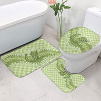 Omaomao Hawaii Cowboy Palaka Motifs Personalised Bathroom Set Paniolo Festival Puakenikeni Lei LT14 - Polynesian Pride