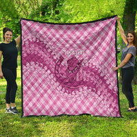Alaka Hawaii Cowboy Palaka Motifs Personalised Quilt Paniolo Festival Puakenikeni Lei LT14 - Polynesian Pride