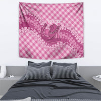 Alaka Hawaii Cowboy Palaka Motifs Personalised Tapestry Paniolo Festival Puakenikeni Lei LT14 - Polynesian Pride