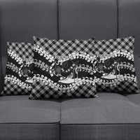 Eleele Hawaii Cowboy Palaka Motifs Personalised Pillow Cover Paniolo Festival Puakenikeni Lei LT14 - Polynesian Pride